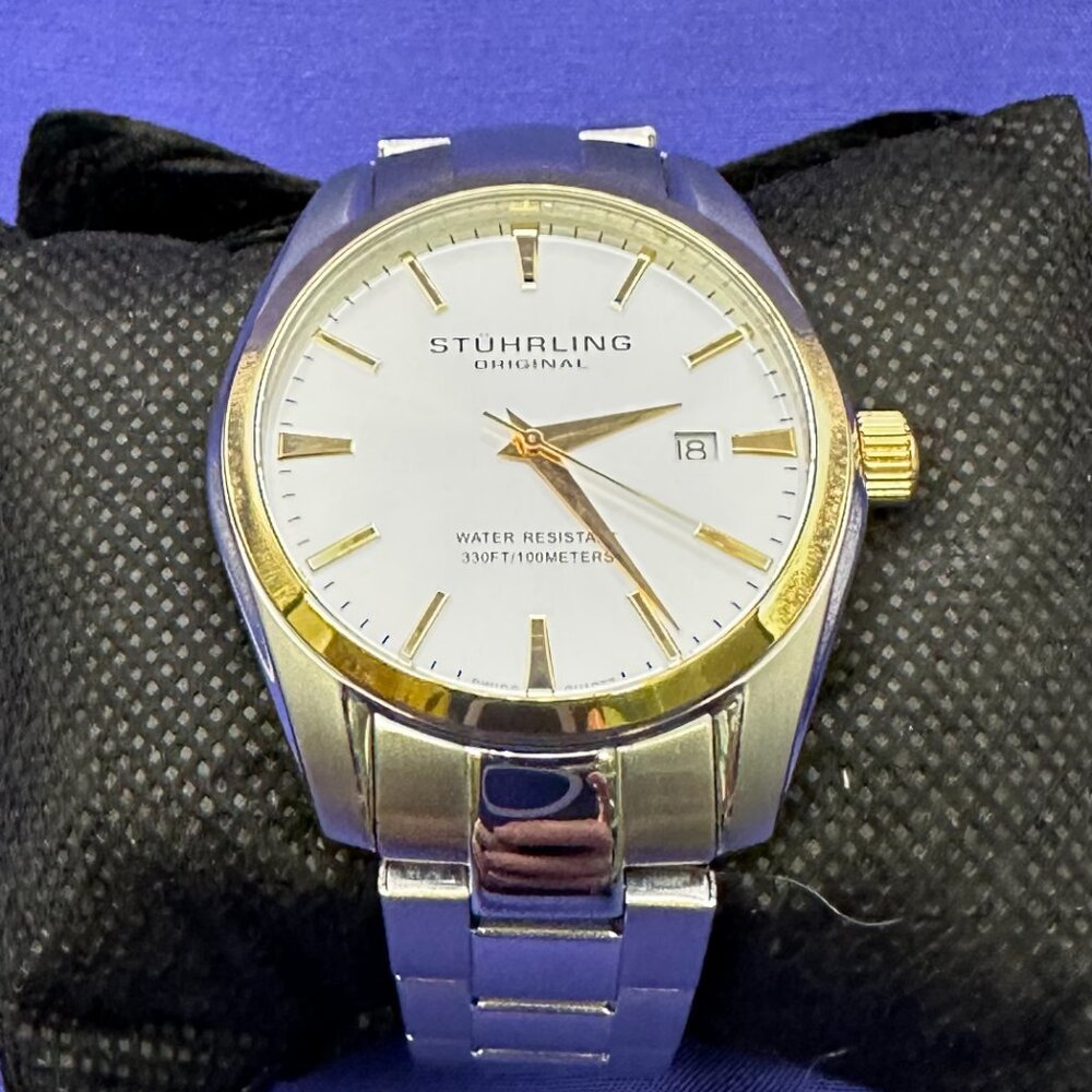 Stuhrling Original Mens Ascot Analog Swiss Watch - Picture 13 of 15